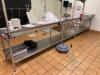 Stainless Steel Table with Sink and Shelving - 4