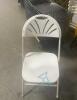 (100) White Folding Chairs - Used Once