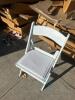 (100) White Resin Folding Chairs