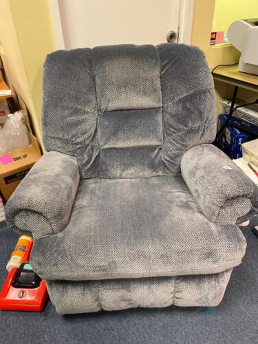 Blue-Grey Recliner