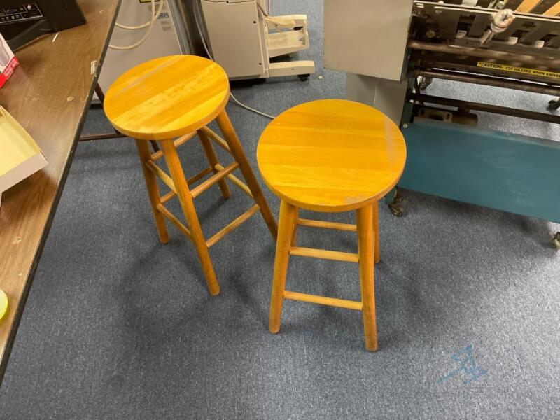 2 Wooden Stools