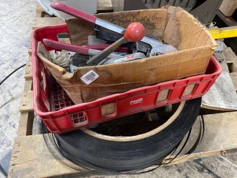 Box of Tools and Wrapping Roll