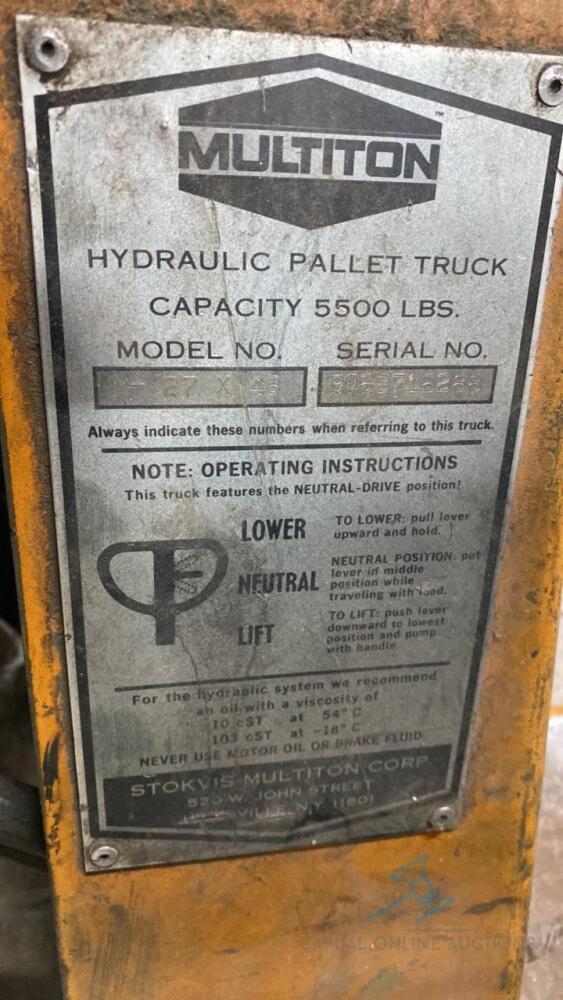 Multiton Pallet Jack Truck