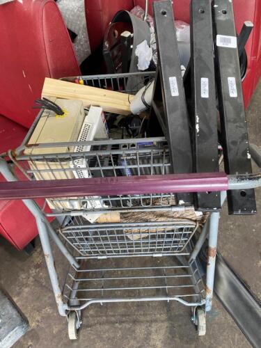 Cart of Miscellaneous Items