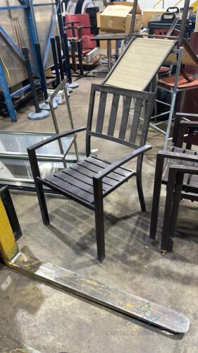 (5) Metal Patio Chairs