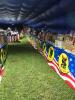 80'x23' Inflatable Tent with Fireworks Graphics(can be covered up with banner). NOTE Updated Length - 2