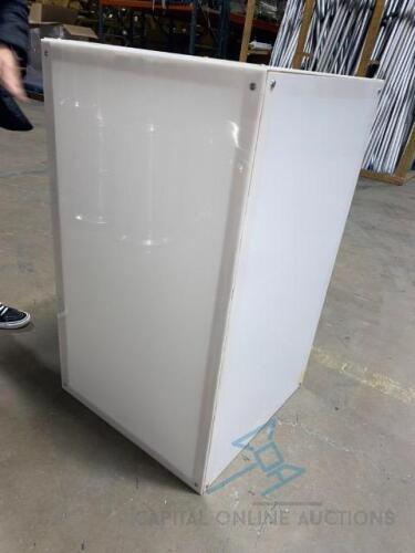 (6) White Acrylic Boxes