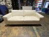 (4) White Roxie Sofas - 7