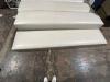 (4) White Roxie Benches - 3