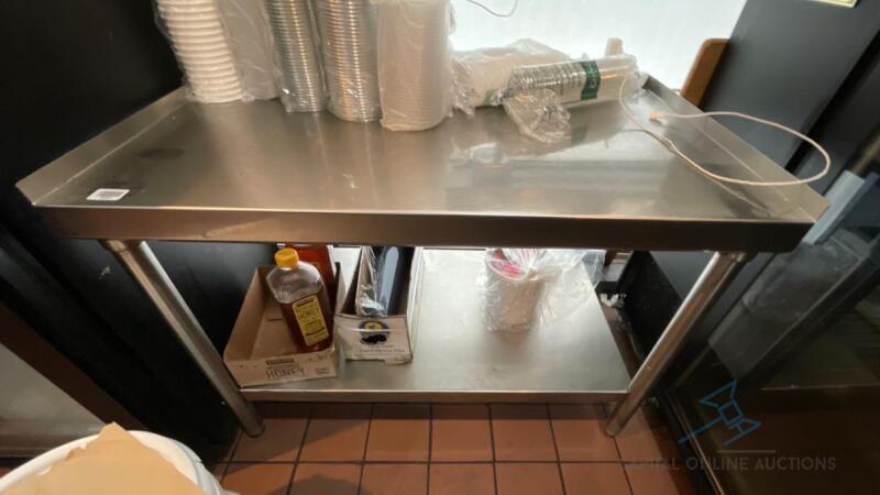 Stainless Steel Table with Undershelf