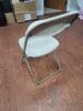 (50) Bone White and Bronze Frame folding chairs - 2