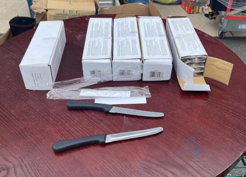 5 Boxes of Stainless Steel Steak Knives