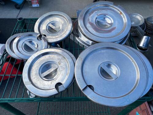 Lot of Round Metal Lids