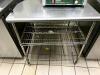 Metro Shelving Table with Stainless Steel Top Size and Two Undershelves