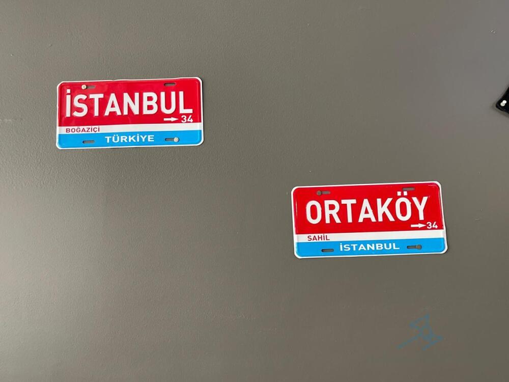 2 Decorative Turkish License Plates