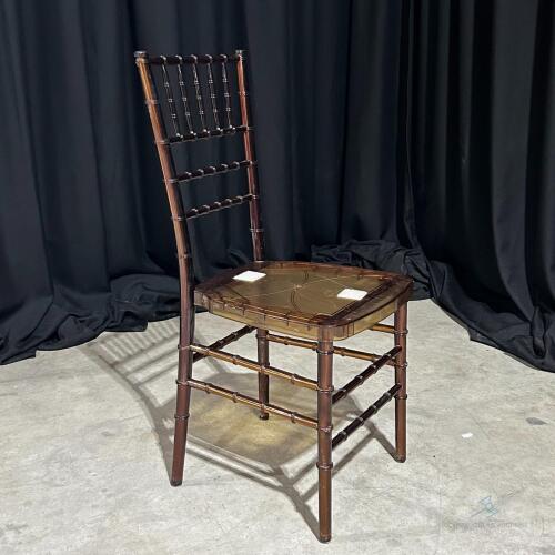 (98) Cocoa Chiavari Stackable Dining Chair