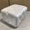 (16) White Madrid Ottoman