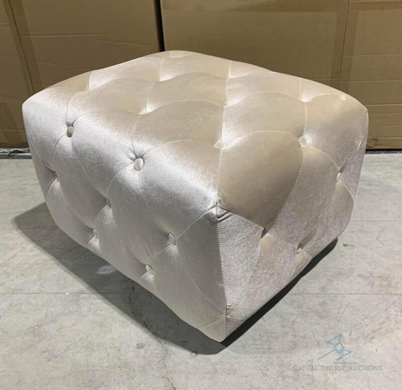 (4) Champagne Madrid Ottoman