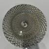 (213) Silver dahlia charger plate