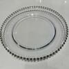 (218) Gold bead belmont charger plate