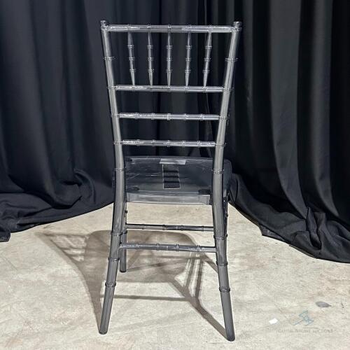 (150) Smoke Chiavari Stackable Dining Chair