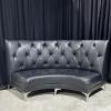 (12) Cartier Curved Sofa - black