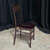 (180) Mahogany Chiavari Stackable Dining Chair