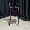 (180) Mahogany Chiavari Stackable Dining Chair - 2