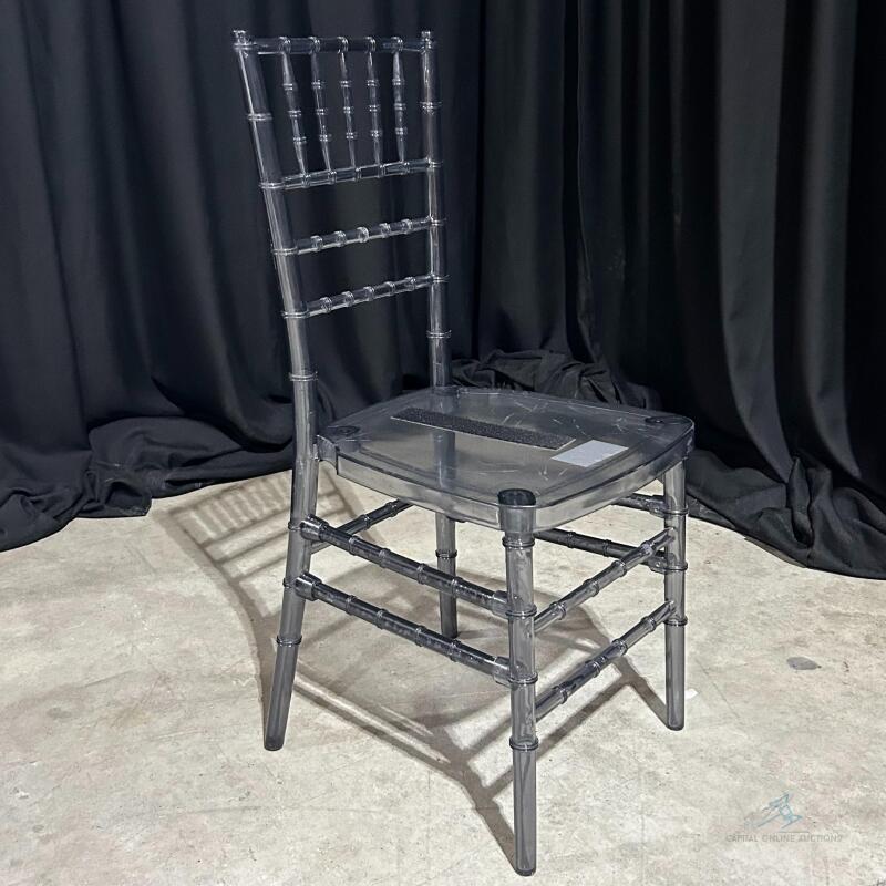 (150) Smoke Chiavari Stackable Dining Chair