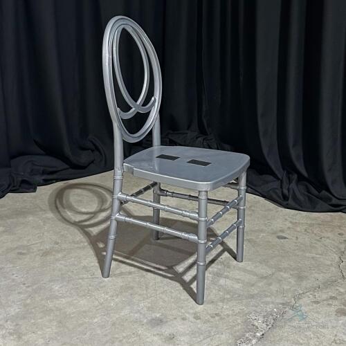 (150) Silver Grace Stackable Dining Chair