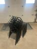 (180) Honeycomb (smoke) Stackable Dining Chair - 4