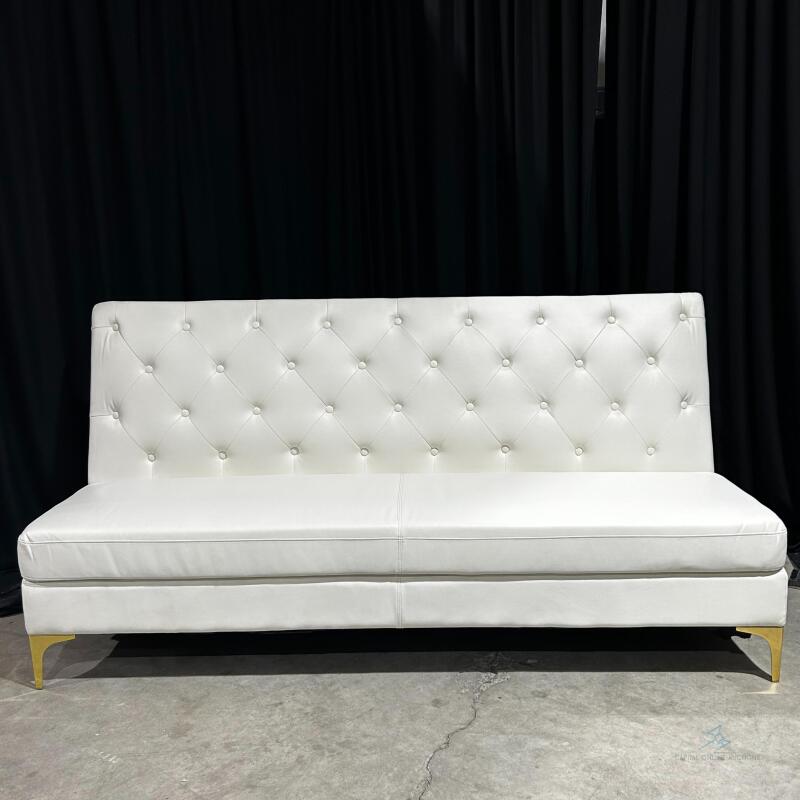 (8) Cartier Straight Sofa - white