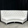 (10) Cartier Curved Sofa - white