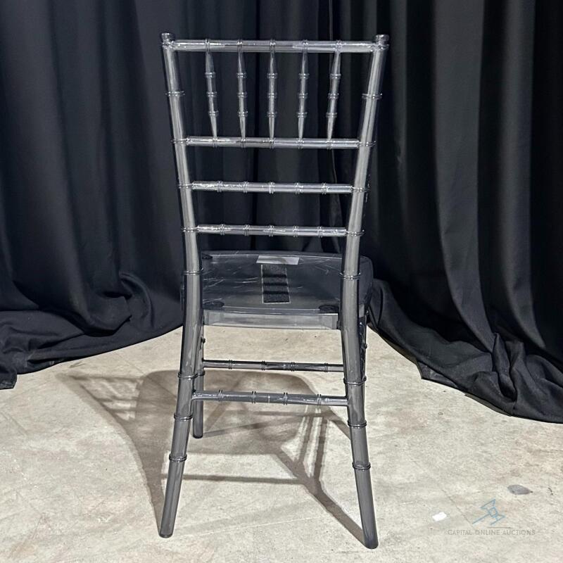 (98) Smoke Chiavari Stackable Dining Chair