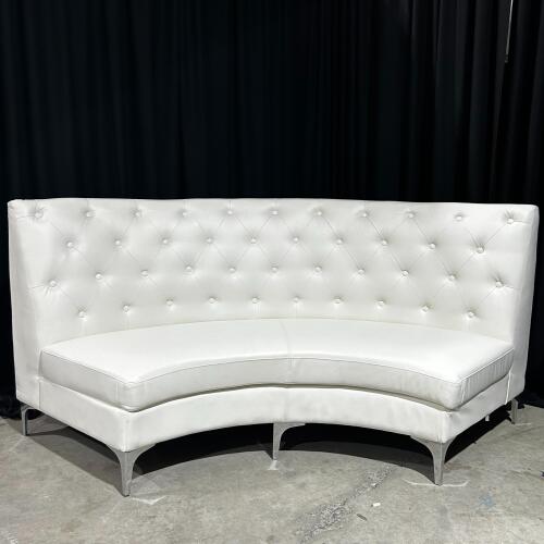 (10) Cartier Curved Sofa - white