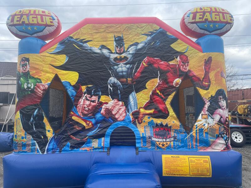 Justice League bounce house