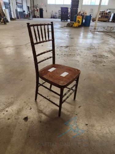 (150) Wood Chiavari chair-fruitwood