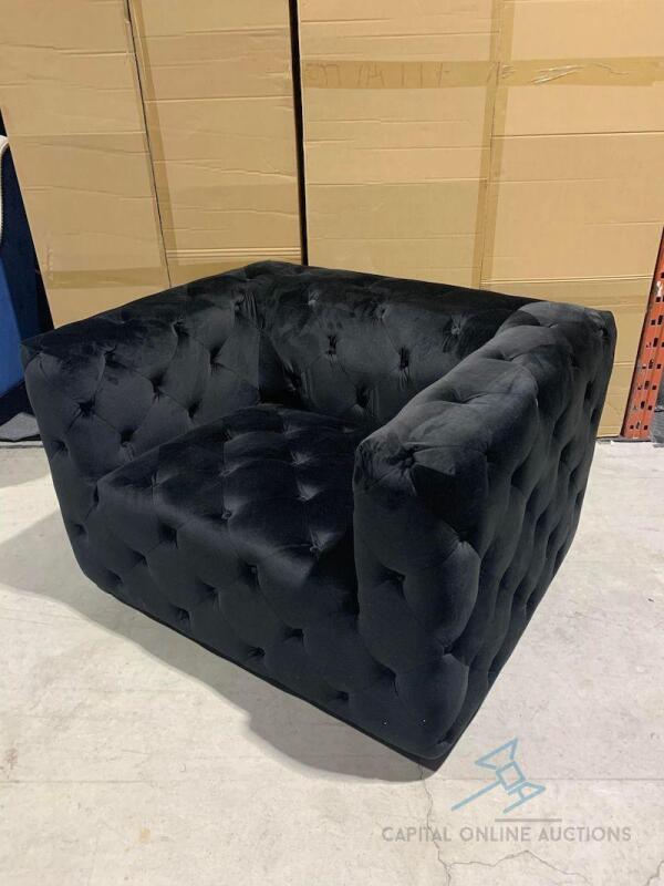 (15) Black Madrid Armchair