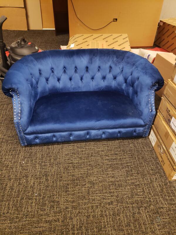 Blue Velvet Couch