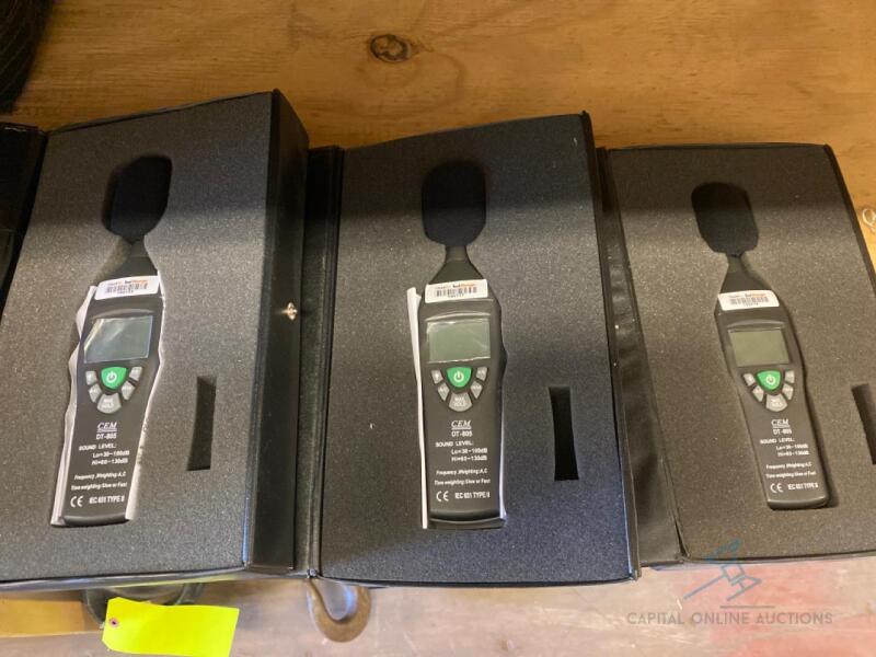 3 CEM Sound Level Meters