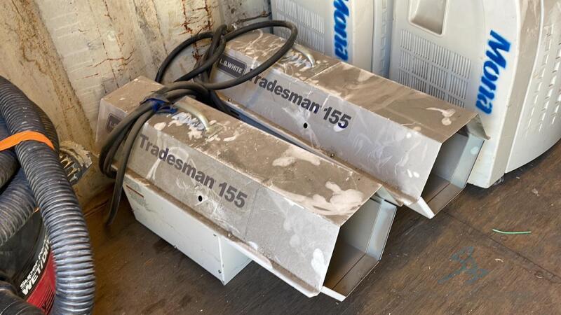 2 LB White Tradesman Forced Air Heaters