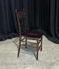 (160) Mahogany Resin Chiavari Chairs