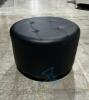 (12) Black Big Swivel Ottoman