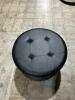 (12) Black Big Swivel Ottoman - 2