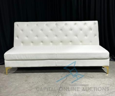 (8) Cartier Straight Sofa - white