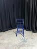 (214) Blue Resin Chiavari Chairs - 2