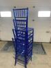 (214) Blue Resin Chiavari Chairs - 3