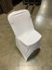 (100) White Spandex Chair Covers