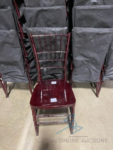 (126) Mahogany Chiavari Chairs