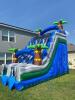 37ft Dual Lane Wet/Dry Slide with Pool - 2